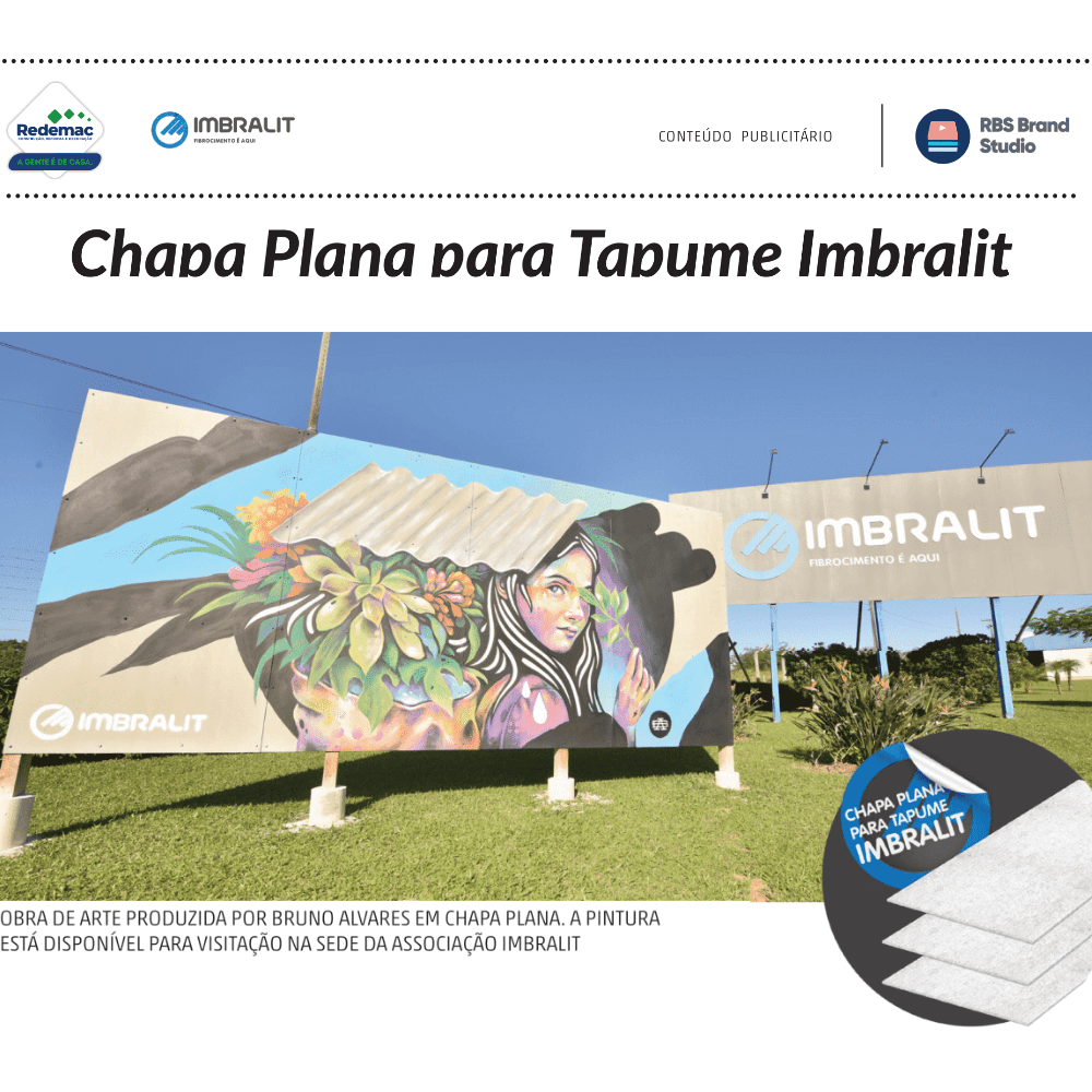 Chapa Plana para Tapume Imbralit é a escolha sustentável em obras