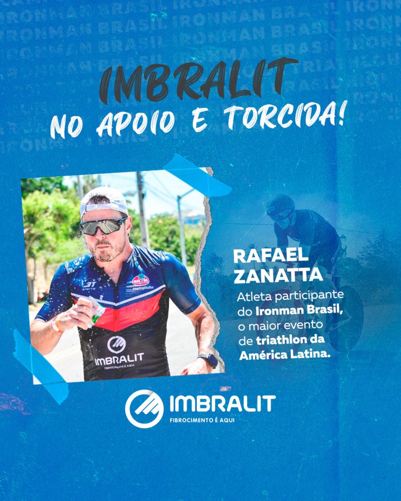 Triatleta Rafael Zanatta participa da competição IronMan Brasil na categoria MP 40-44